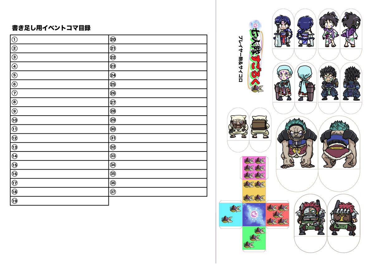 お正月といえばすごろく。すごろくといえば昔こういうのを作ったことがある。遊んだことはない。なぜならワン太さんには一緒に遊んでくれるようなともd… 