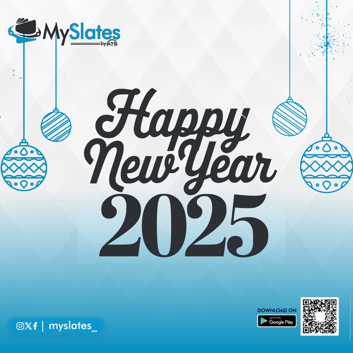 myslates_'s tweet photo. Here’s to 2025!

Thank you for being part of our journey. Let’s make this year unforgettable as we grow, achieve, and succeed together.

Happy New Year https://t.co/RqfbGTnaUP