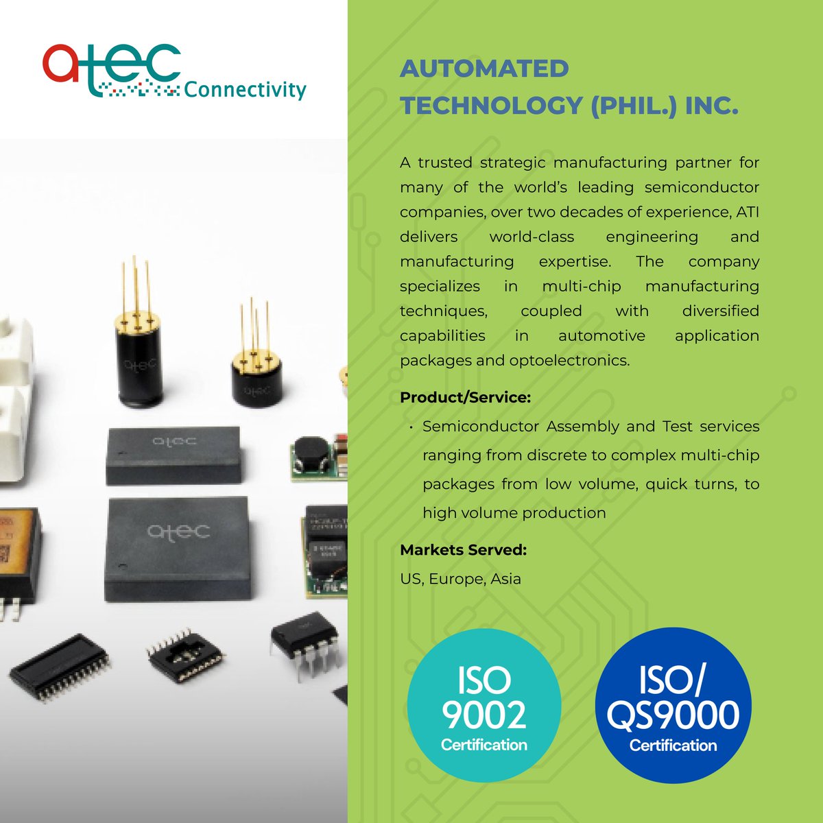 CITEMPh's tweet image. The Philippines is a powerhouse in electronics manufacturing, with the industry comprising 90% of its export earnings in 2023. With 7.6 million working in the IT-BPM industry, the country continues to drive innovation in electronics services.

Learn more: citem.ph/p/56b62f