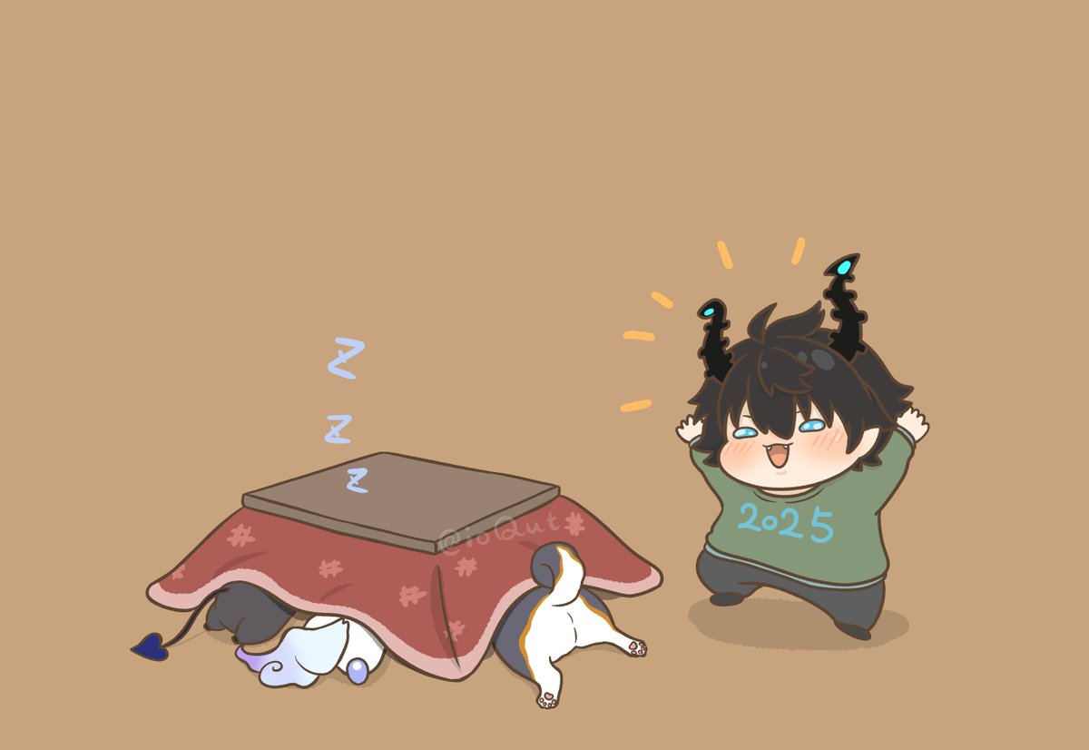 🎍
#RenZottoArt
#でびるさまにささげるえ
#しばのドッグタグ
#るんるんびじちかん