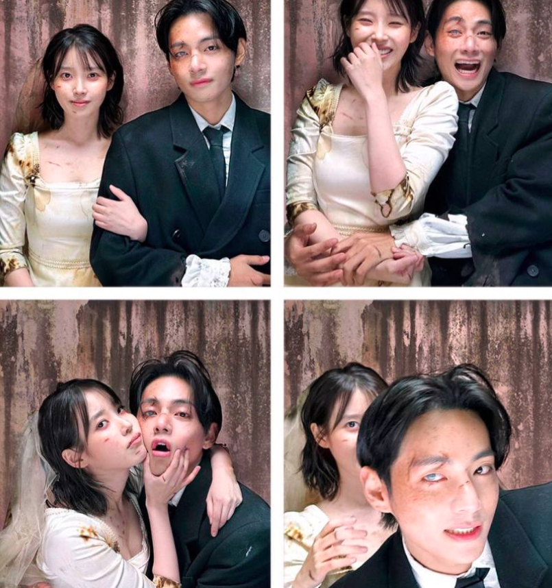 Taehyung and IU for Love Wins All, one year ago today.