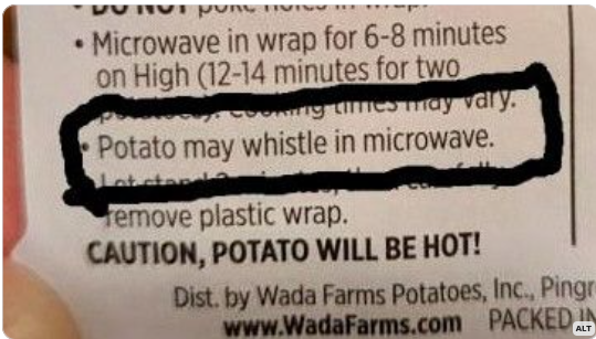Let us face the new year with the bravery of this plucky spud.
