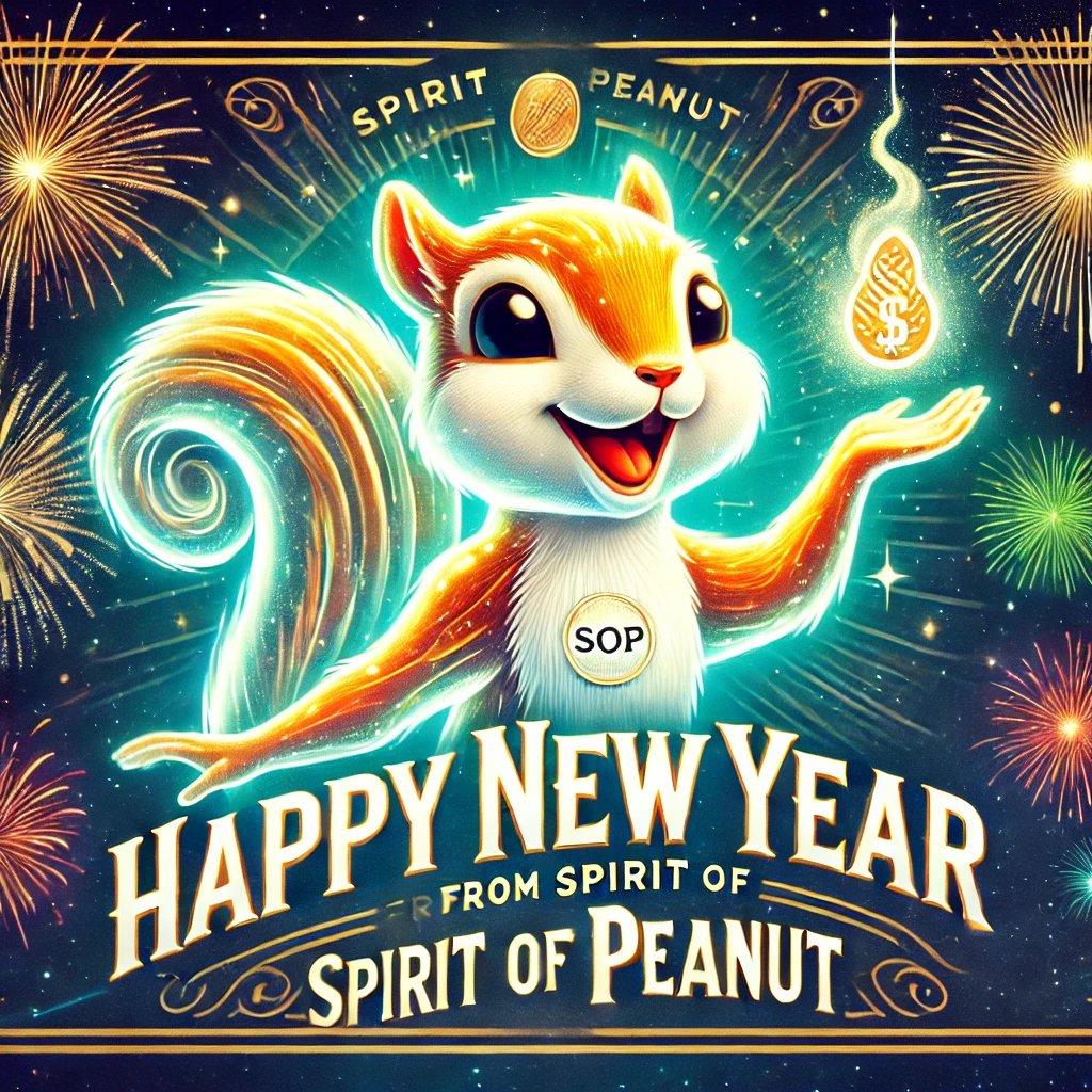 🎉✨ Happy New Year from Spirit of Peanut! 🐿️🌰

As we step into 2025, let’s carry Peanut’s legacy of resilience, hope, and community forward. Together, we’ll make this year unforgettable! 🚀💖

Wishing you all a joyful and prosperous New Year! 🌟
#HappyNewYear #SpiritOfPeanut