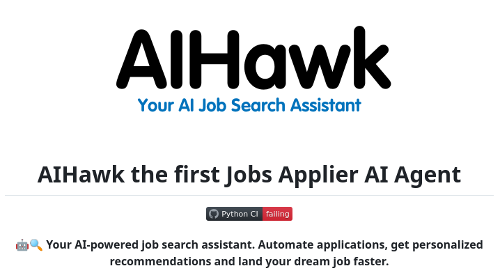 tom_doerr's tweet image. Automates job applications using AI to scrape job listings, generate personalized cover letters and resumes, and prepare interview scripts