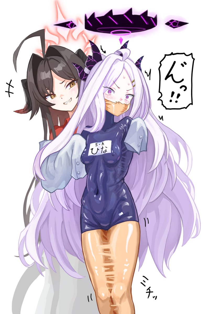 衣装柄ラバー拘束されるヒナちゃんとカスミ

おskeb 