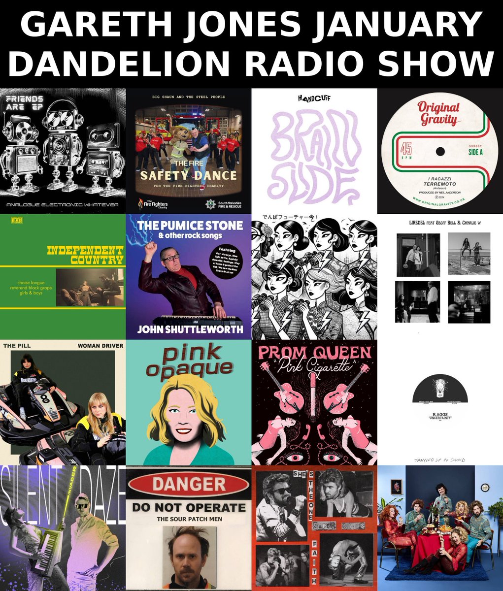 Hear my January <a href="/dandelionradio/">Dandelion Radio</a> show. Listen now on Mixcloud: mixcloud.com/DandelionRadio…

or repeated at various times all month on the station's rotating schedule: dandelionradio.com/garethj.htm
(ask for Dandelion Radio on your smart speaker).