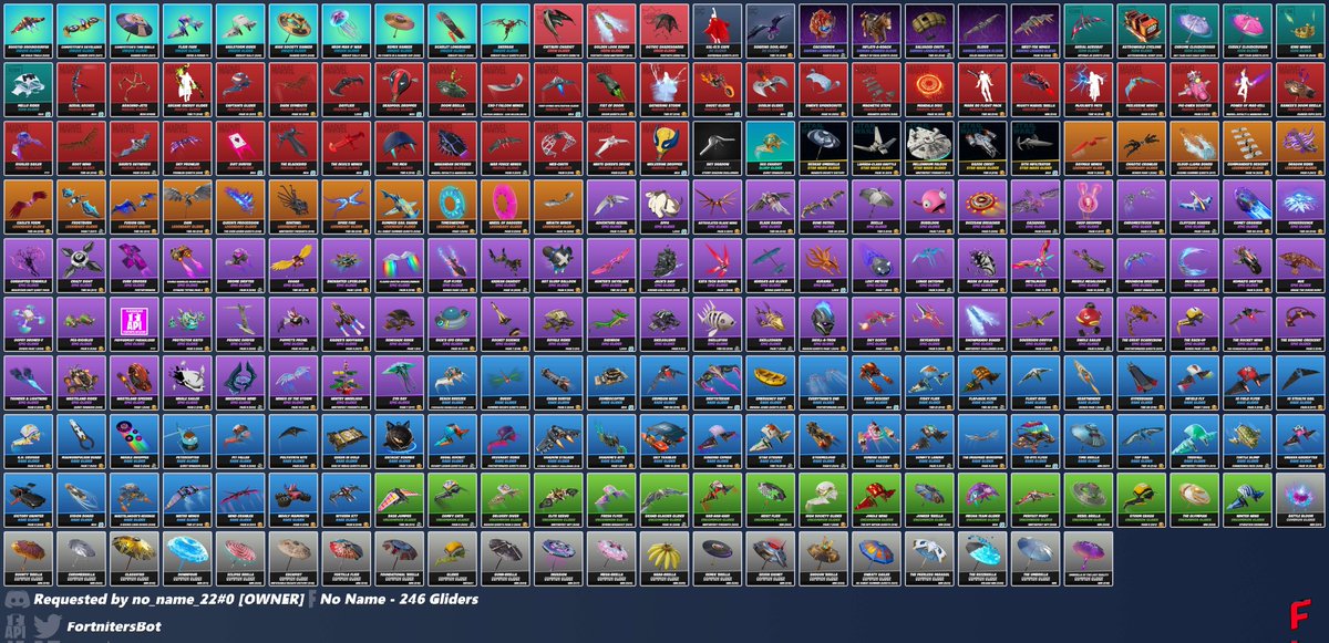 NoName_OFF22's tweet photo. Hilo de como ha quedado mi taquilla de Fortnite en 2024. 🧵
- Skins.
- Mochilas.
- Picos.
- Alas delta. https://t.co/0USqAgTWvM