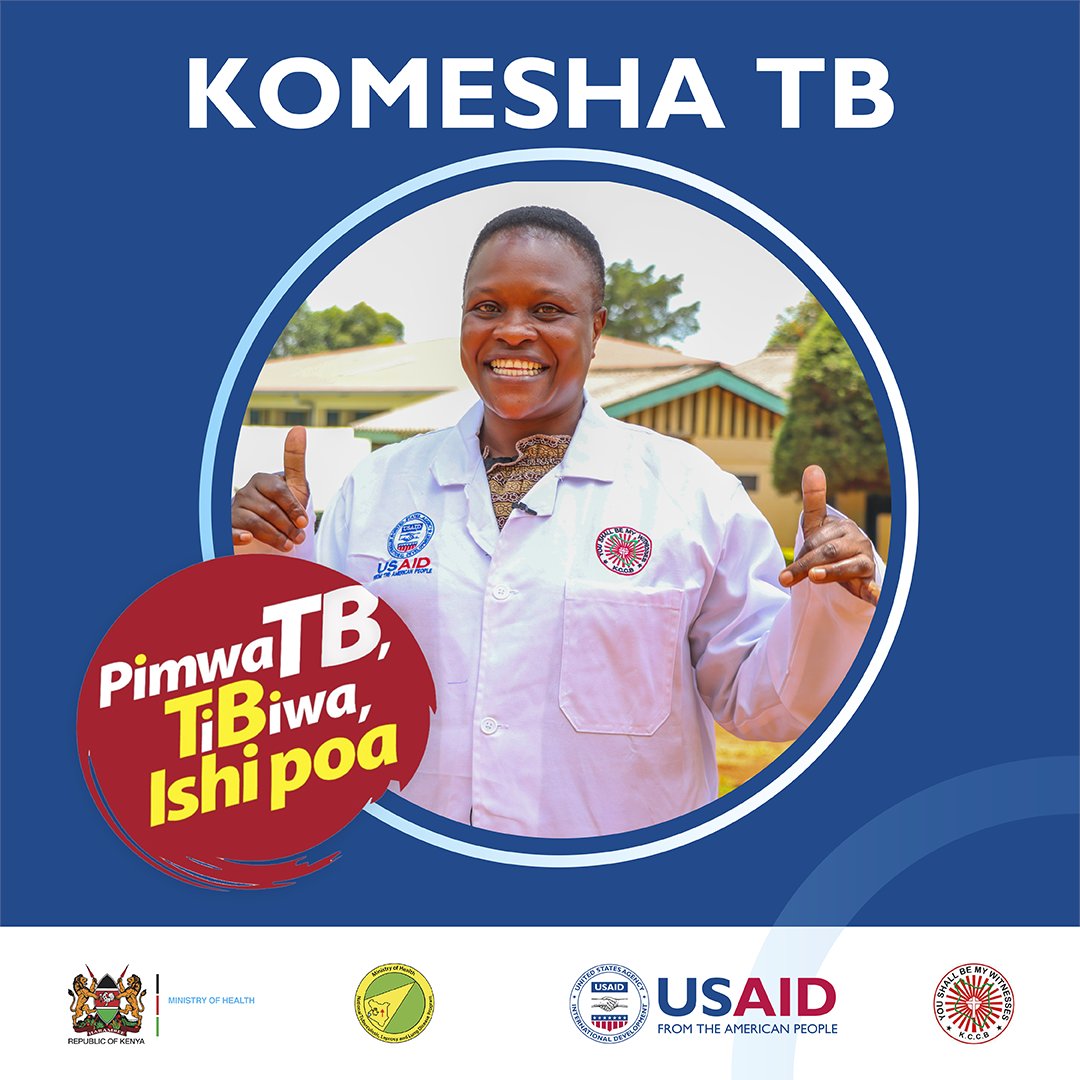 Together, we hold the power to make a difference towards a TB-free Kenya. #EndTB #KomeshaTB

<a href="/USAIDKenya/">USAID Kenya</a> <a href="/MOH_Kenya/">Ministry of Health</a> <a href="/NTLDKenya/">NTLD</a> <a href="/WHOKenya/">WHO Kenya</a> <a href="/StephenMule1/">Hon Stephen Mule MP</a> <a href="/CHSKenya/">CHS</a> <a href="/Amref_Kenya/">Amref Health Africa in Kenya</a> <a href="/StopTBKe/">Stop TB Partnership Kenya</a>