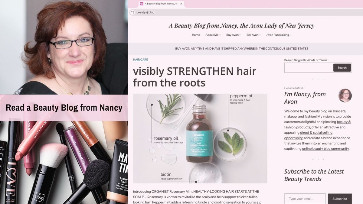 AvonLadyNJ's tweet image. #BeautyLovers... Discover the heart of Avon through my #BeautyBlog! Get beauty tips, the inside scoop on product faves, the latest Avon news, and more. It&apos;s an all-in-one cosmetics store, gift shop, and clothing store! EXPERIENCE IT: zurl.co/kKSk