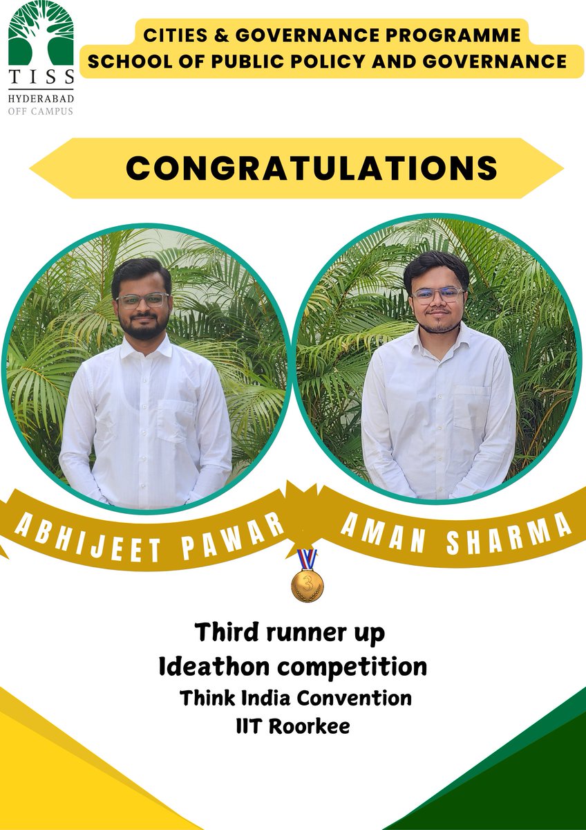 School of Public Policy and Governance, TISS tweet media