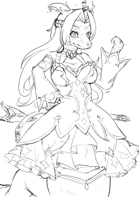 擬獣化:爬虫類っぽい目だなーって思ってやりたかったヘビ化カワカミ 