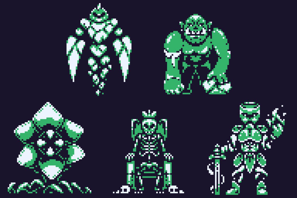 Unseen Boss Sprites for my game, Wandering Soul #pixelart #gamedev