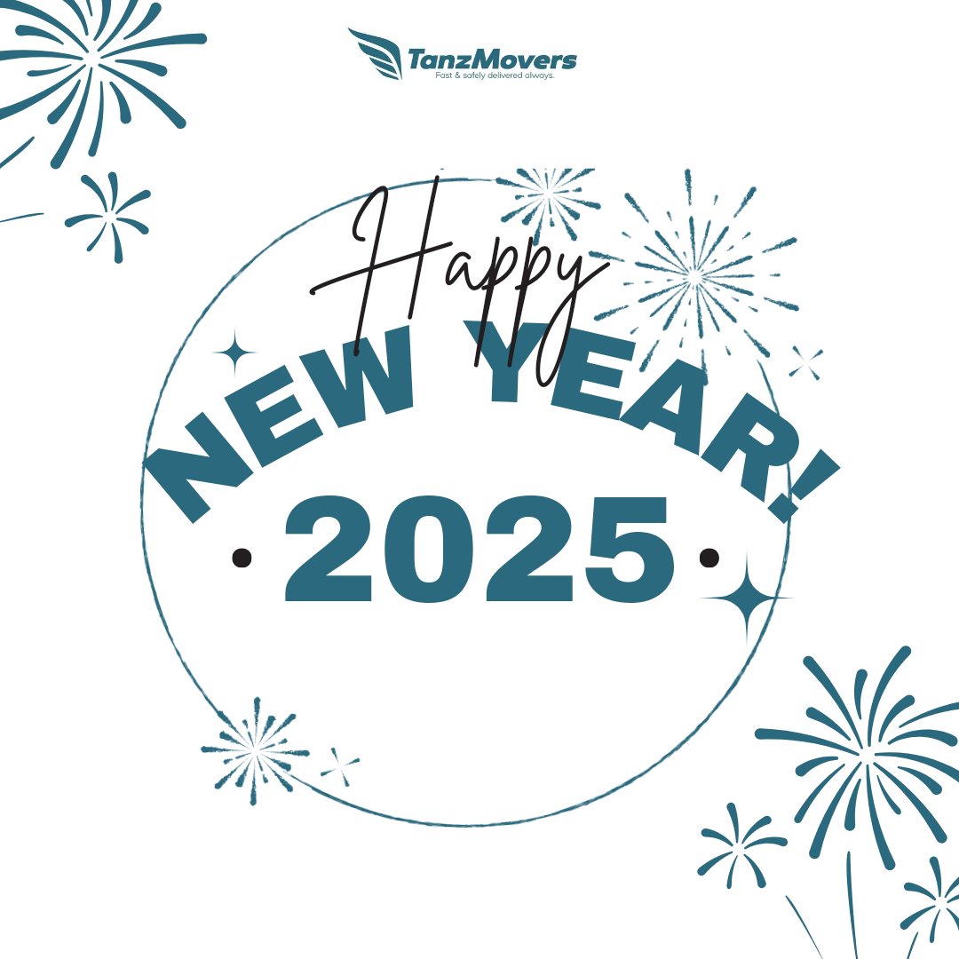 tanzmovers's tweet photo. Heri ya Mwaka Mpya 2025 kutoka kwetu TanzMovers! 🎉 Tunawatakia mwaka uliojaa fursa mpya, ukuaji, na mafanikio. Asante kwa kutuamini kwa huduma zako za usafirishaji tusonge mbele pamoja!" https://t.co/iWiSmCThrx