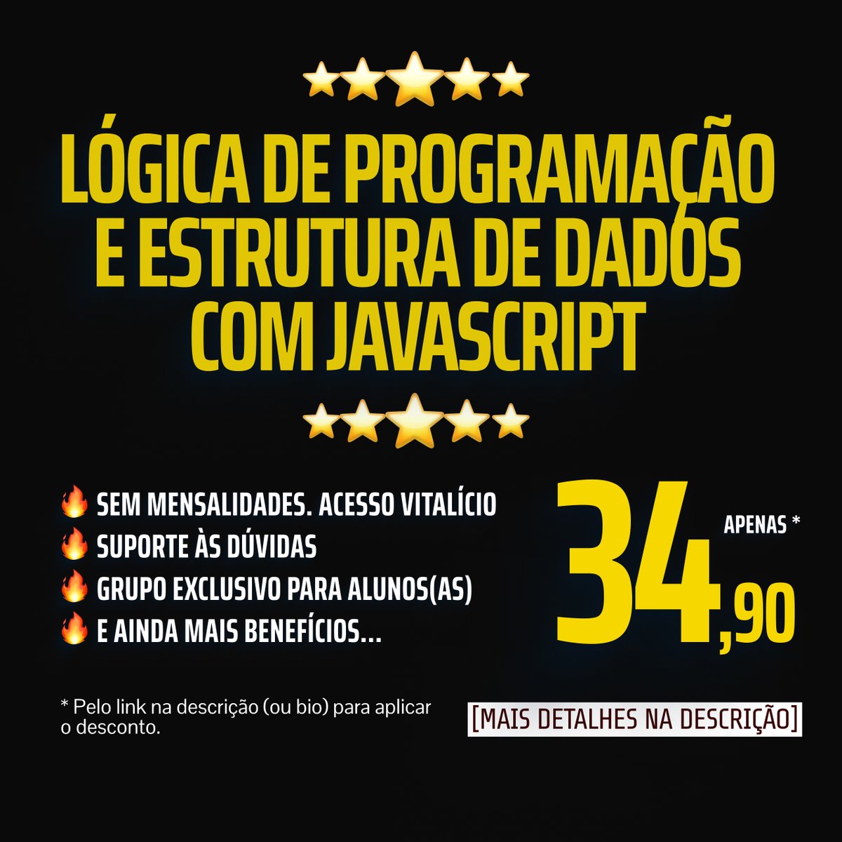 serlivcursos's tweet image. Veja esse Depoimento AGORA e Tire Suas Próprias Conclusões
serliv.com/logica-js
#DesenvolvimentoWeb #CursoDeProgramação #CursosOnline #frontend #webdev #javascript #LógicaDeProgramação #AprendaProgramar #ProgramaçãoIniciante #AprenderLógicaProgramação #AprenderLógica