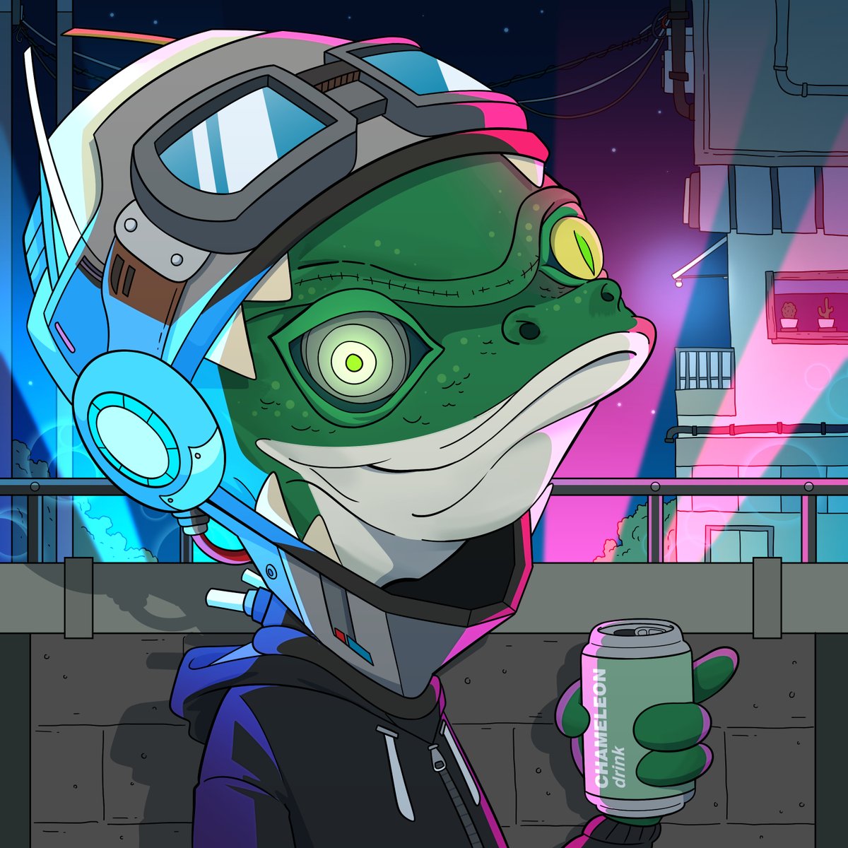 Made myself 1/1 for <a href="/MelancholyJimmy/">Jimmy</a> 
Jimmy is looking fresh with that chameleon drink 

<a href="/ChameleonTravel/">Chameleon.Travel</a> <a href="/Donnie_eth/">Donnie</a> #jimmyart