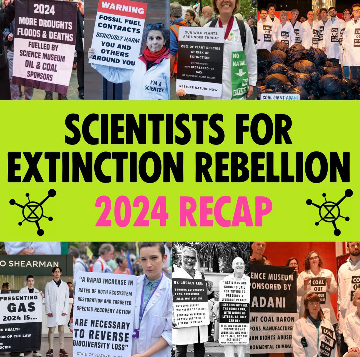 2024 is over, and it's been a busy year for us scientist-activists !

Here's a thread recapping some of our successes from the year 🧵