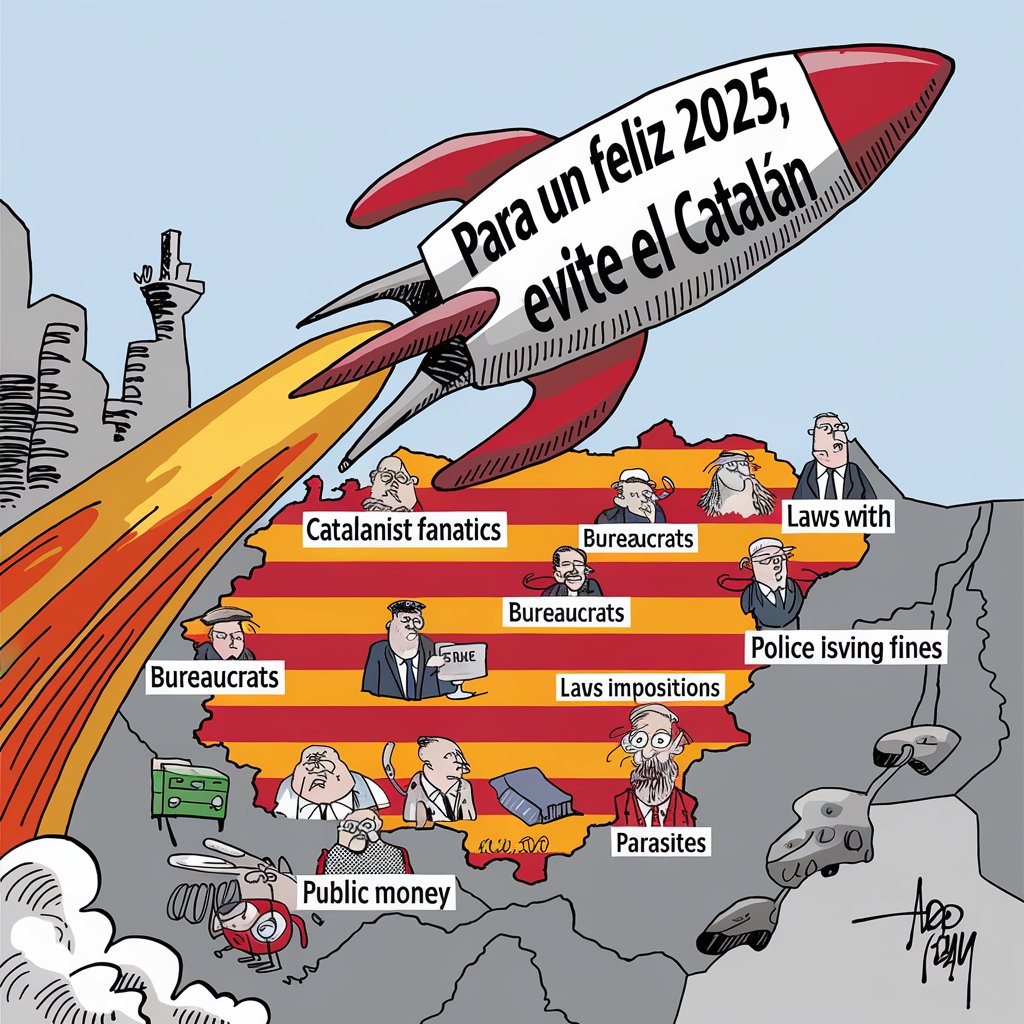 Evite el Catalán (@eviteelcatalan) on Twitter photo <a href="/mantincelcatala/">Mantinc el Català</a> Por un 2025:
• con menos Chiringuitos de la Llengua parasitando impuestos
• con menos leyes liberticidas que imponen la Llengua
• con menos historias cotidianas con la Llengua como motivo de conflicto
• por una Llengua Catalana menos avinagrada y alejada de la política <a href="/mantincelcatala/">Mantinc el Català</a> Por un 2025:
• con menos Chiringuitos de la Llengua parasitando impuestos
• con menos leyes liberticidas que imponen la Llengua
• con menos historias cotidianas con la Llengua como motivo de conflicto
• por una Llengua Catalana menos avinagrada y alejada de la política