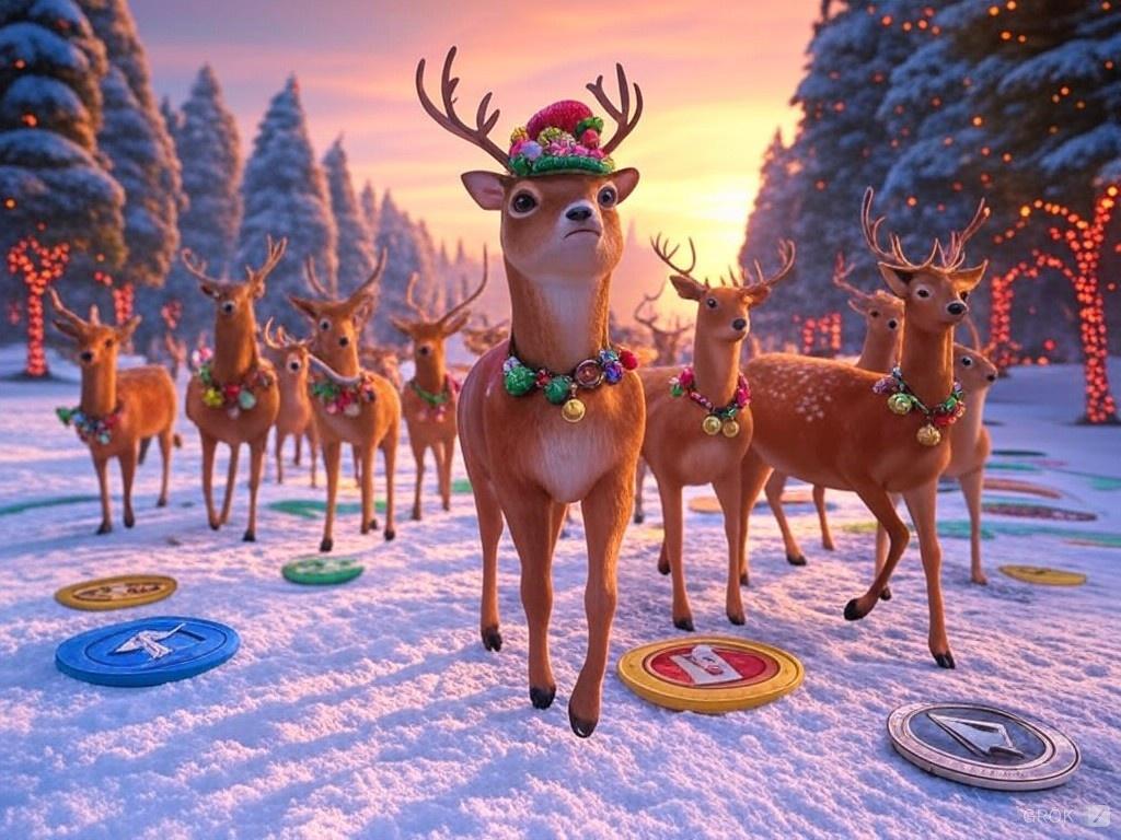 yuckbuck_'s tweet photo. Happy New Year from Yuck Buck and the gang! 🥳📷 Let's kick off 2025 with a parade of prosperity, fun, and tokens galore! Join the celebration and let's make this year our best yet! #YuckBuckNewYear #CryptoCelebration #DeerDance2025 #yuckbuck #btc #crypto #Solana #Airdrop https://t.co/gQTXymu4xi