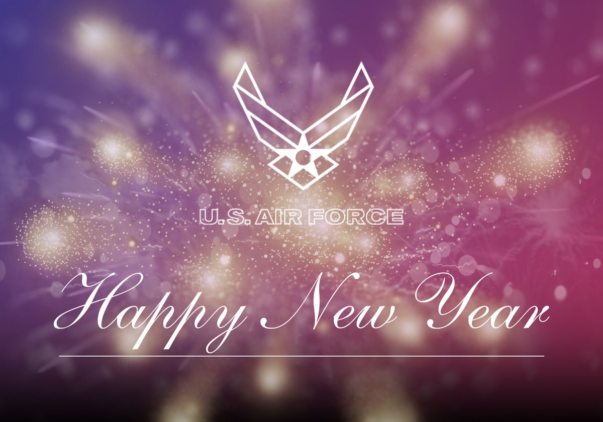 usairforce's tweet photo. 🎆 Happy New Year from the U.S. Air Force! ✈️ As we soar into 2025, we honor the dedication of our military and civilian Airmen and their families. 
#AimHigh #FlyFightWin #HappyNewYear https://t.co/QCE7ISmoda