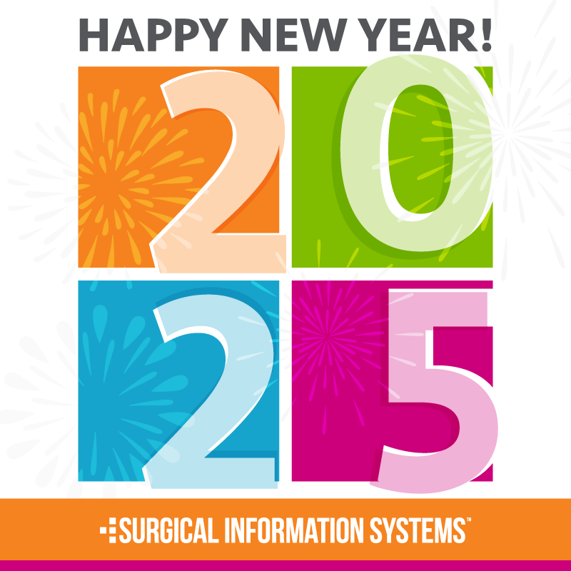SISfirst's tweet image. Happy New Year from Surgical Information Systems! We look forward to helping our clients continue to Operate Smart in 2025.