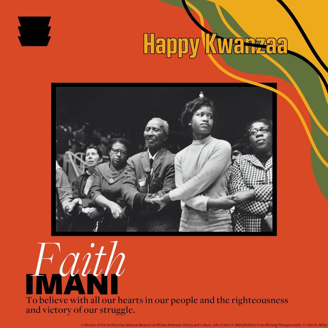 Habari Gani?  

Imani!  

#Kwanzaa’s last day of Faith is usually spent with the immediate family at home.