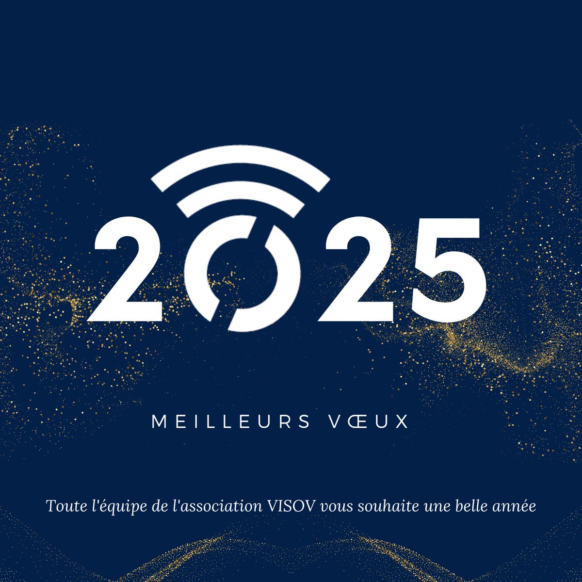 VISOV1's tweet photo. 🔵✨ Toute l'équipe du Conseil d'administration vous souhaite une belle année 2025 et vous partage leurs meilleurs vœux. https://t.co/RzuSSC8Bkj