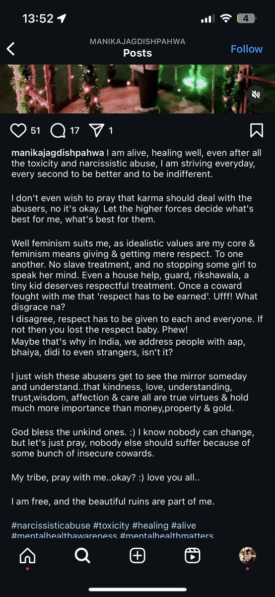 This is #ManikaPahwa post trying to play #VictimCard and gathering sympathies for her own wrongs!

His husband #PuneetKhurana has died due to her and in-laws torture &amp; harassment

<a href="/DelhiPolice/">Delhi Police</a> - Arrest her and in-laws as per the dying declaration
#JusticeForPuneetKhurana