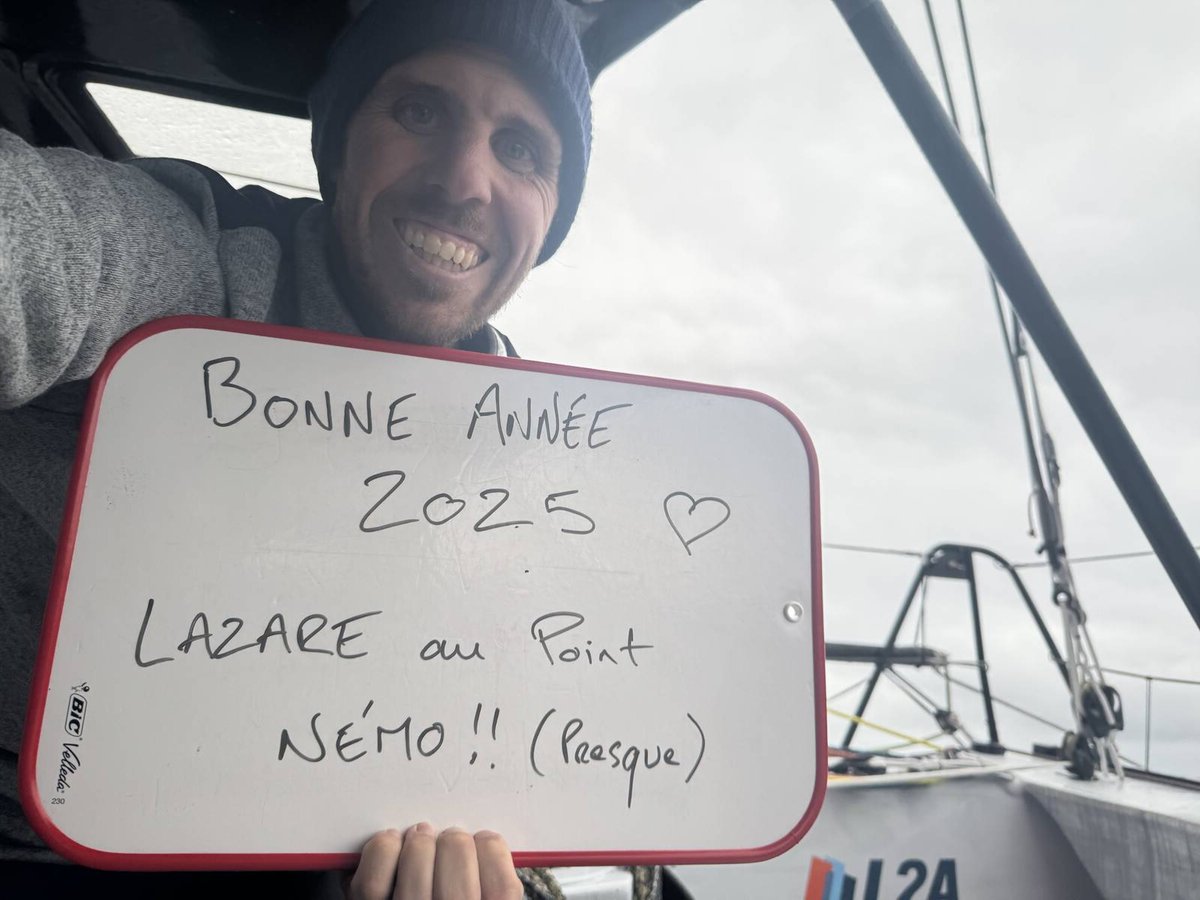 Tanguy vous souhaite une belle année 2025 !

Mention spéciale pour les colocs Lazare et les partenaires qui ont permis à ce projet fou de prendre vie ☀️Clap de fin sur une année riche en rebondissement, Tanguy est maintenant tourné vers 2025 avec en ligne de mire : le Cap Horn 🤩