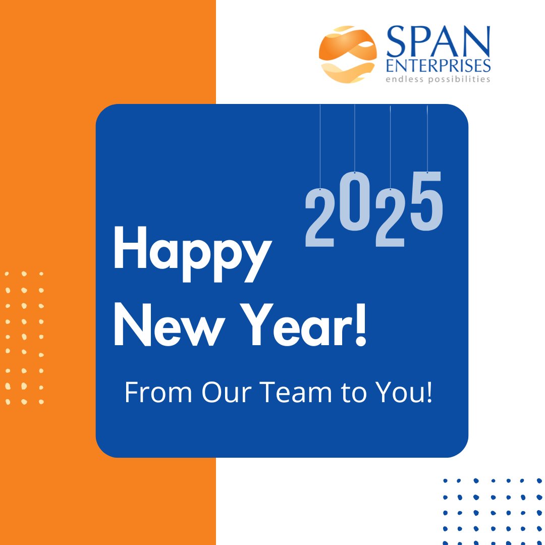 The team at SPAN Enterprises is out of the office today to observe New Year’s Day with our loved ones. We wish you a safe and wonderful holiday and look forward to assisting you tomorrow!

#HappyNewYear #HolidayGreetings #NewYearsDay