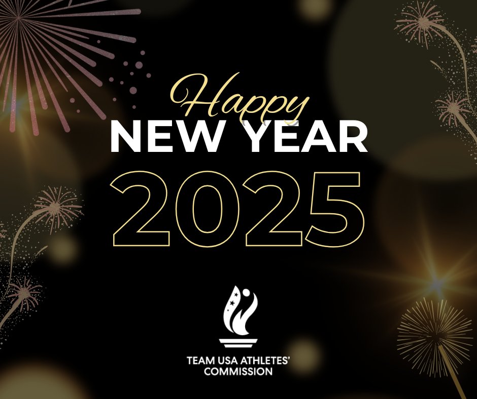 🎇Cheers to a new year and new opportunities! In 2025, we’re committed to amplifying athlete voices, building a stronger Team USA, and driving positive change in sports. 🏅💪 Here’s to making this year one to remember! #TeamUSA  #NewYear