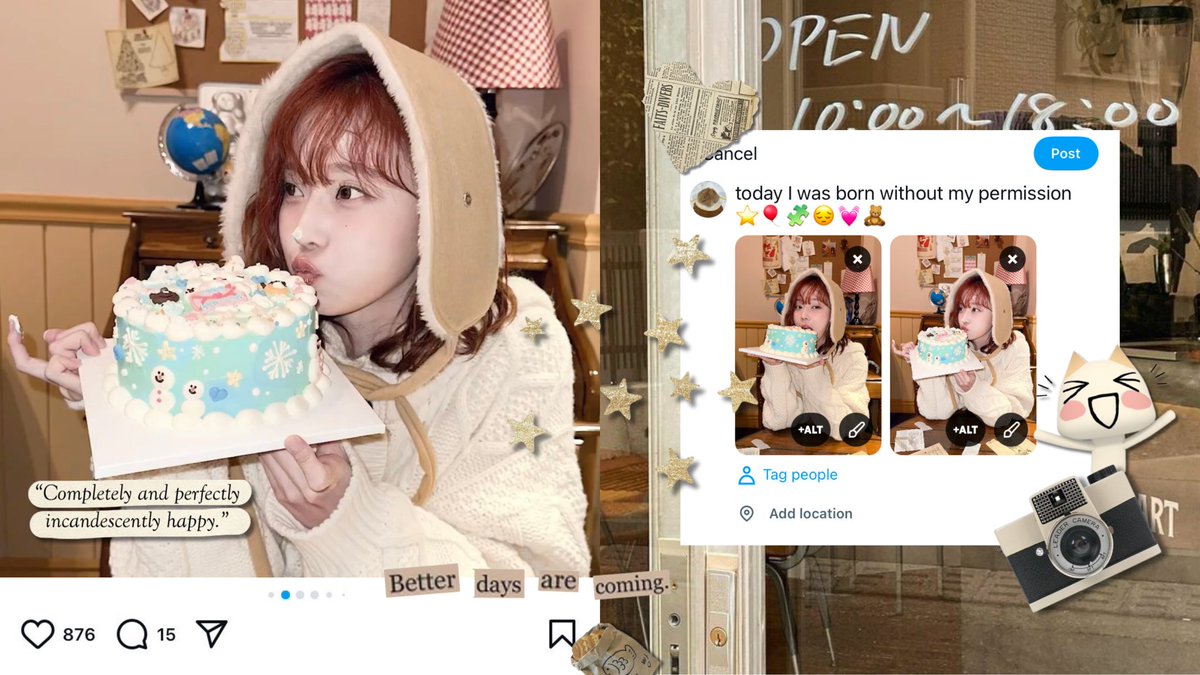 lavteria's tweet image. another year older, wiser, and happier 
a #bambyeol super short au 🎈🧩💓⭐️