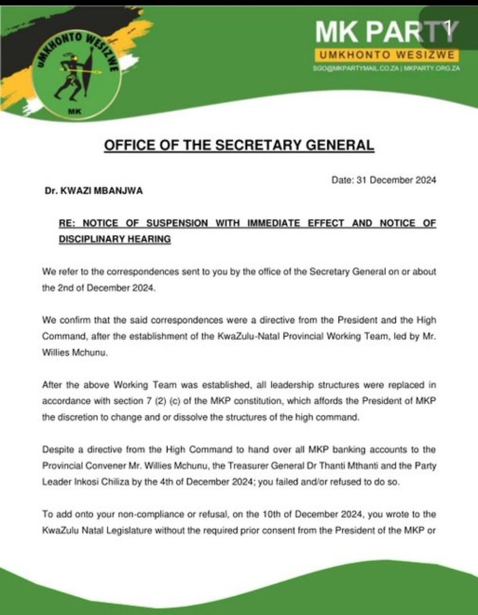 MoyaProf's tweet photo. We are serious about clean governance and accountability, when you are building a strong party that is ready to take over government; you deal with anarchy and incompetence without hesitation.Secretary General, Commander Flyod Shivambu swiftly suspends Thobani Zuma and Dr Kwazi Mbanjwa. 

We are not here to play, but to build a formidable opposition ready to govern 💚🖤💚