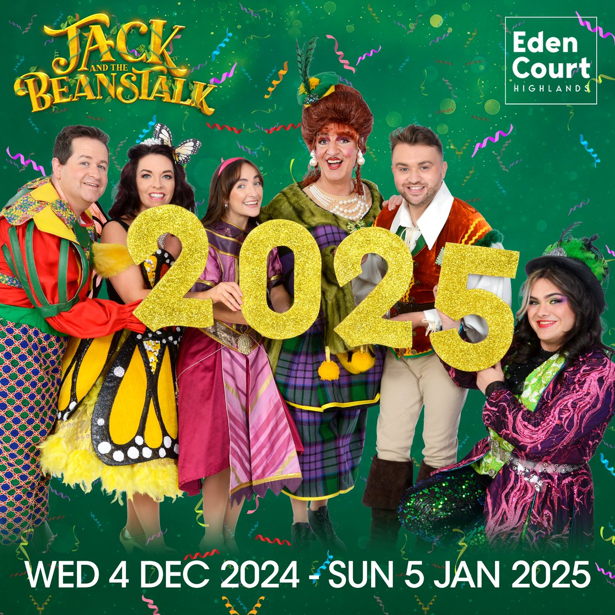 EdenCourt's tweet image. Happy New Year! 🥳🎉

Here's to a 2025 filled with even more spectacular events, magical moments and plenty of panto fun! ❤️