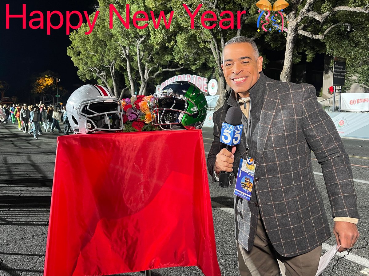 ChrisKTLA's tweet photo. Good morning and #HappyNewYear2025 #KTLAFamily! Join us live on Ch5 all morning long (pre-parade coverage from 6-8am and parade coverage from 8-10am) for the 136th @RoseParade Presented by Honda! See you on TV 📺! @KTLA @KTLAMorningNews #RoseParade #ChrisOnTheCorner https://t.co/wMCyY53XeU