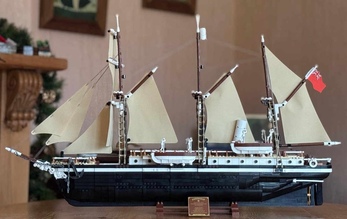 Shackleton's Endurance - a historic ship and a great 3,000 piece Lego Christmas challenge. Recommend reading his story - it may inspire you to travel to Antarctica -with Silversea of course 🐧🐧🐧