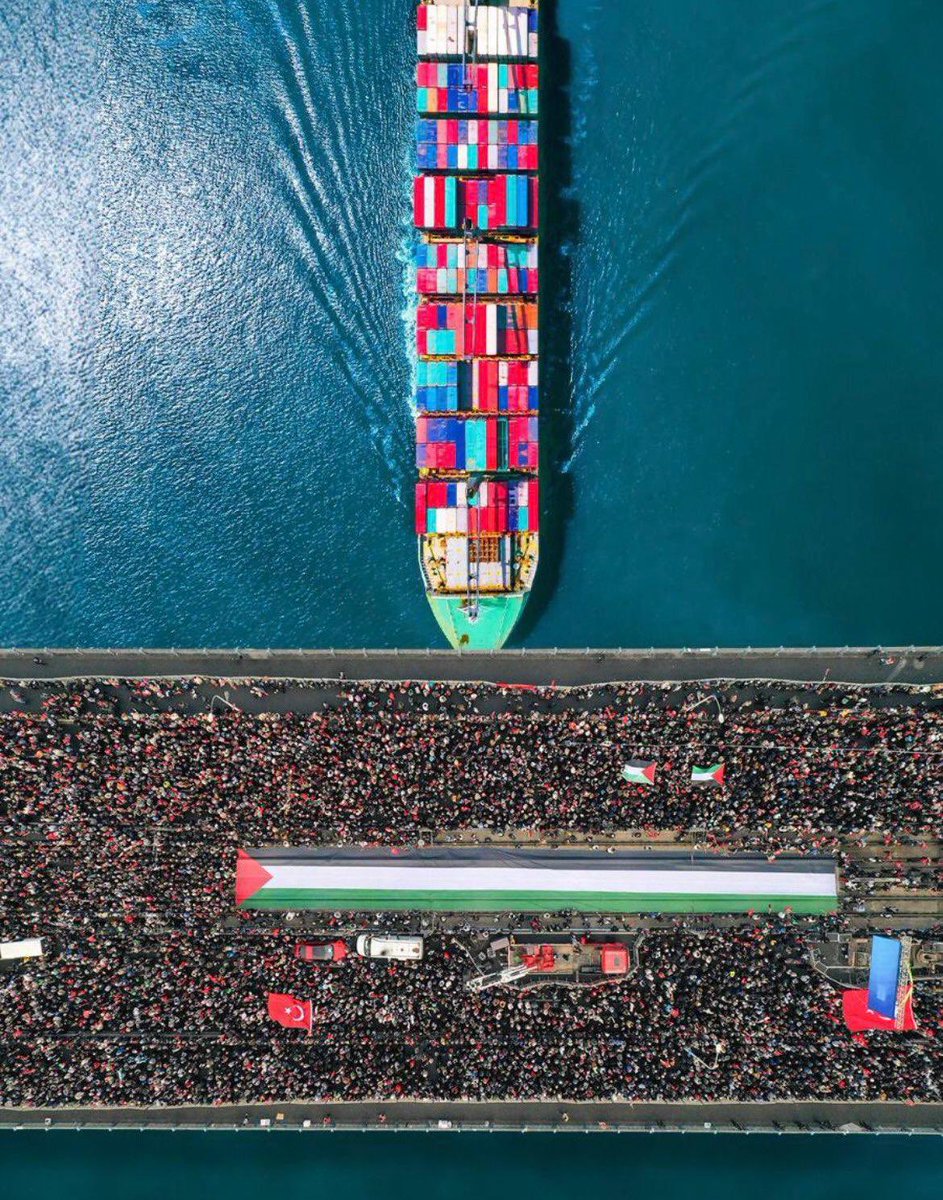 1 Ocak sabahında, yeni yılın ilk gününde, yüreği Filistinle atan binlerce gönüldaşla buluşmak; anlamlıdır, saygındır. 

“Terörist İsrail!” demek değerlidir. Yaşanan bunca ölüme, katliama ses çıkartmak çok onurludur. Bundan dolayı, Galata Köprüsünü hınca hınç dolduran tüm