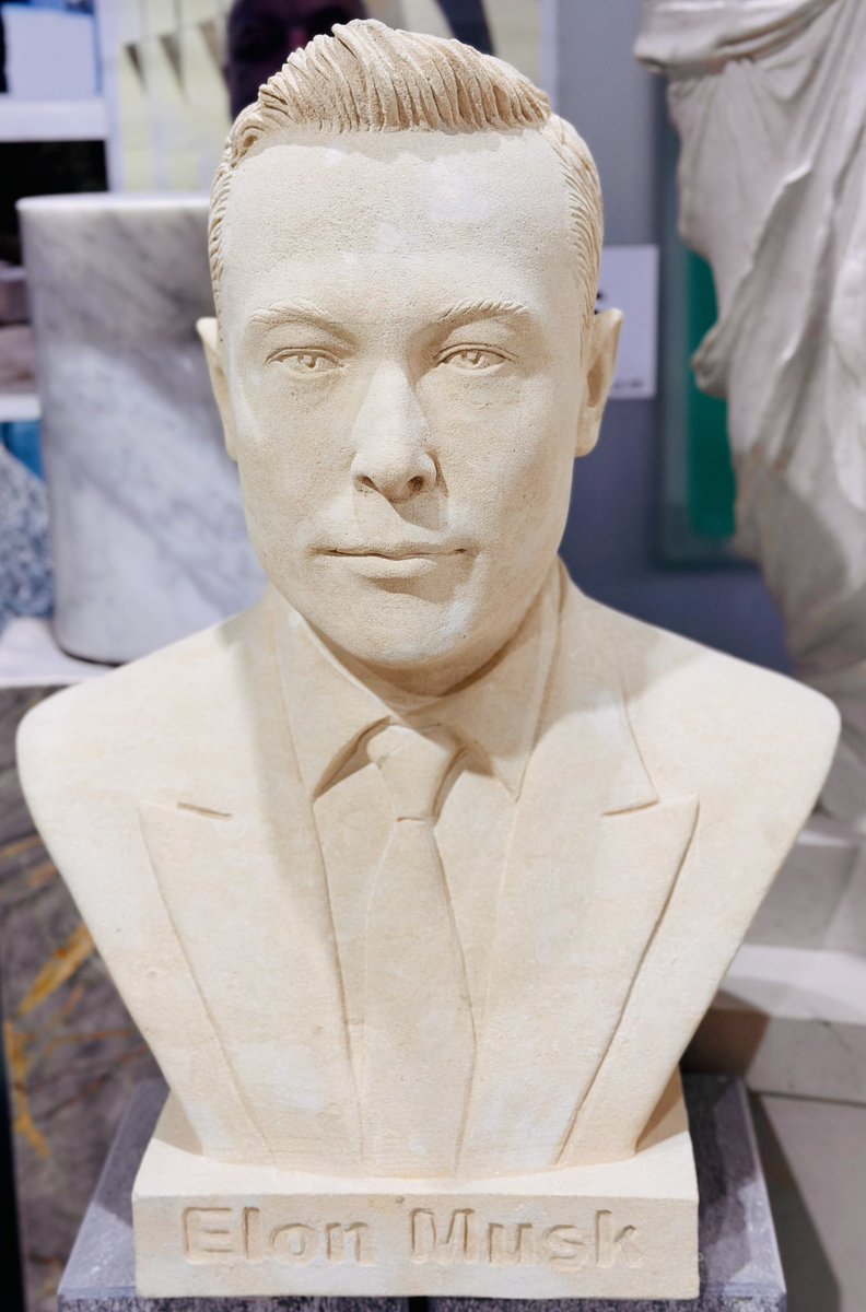 marbgrani's tweet photo. Happy New Year, @elonmusk! 🎉

To celebrate your inspiring journey, we crafted a marble face statue as a tribute to innovation and determination. Here’s to a 2025 filled with new frontiers and groundbreaking ideas.
Wishing you success and happiness.
#HappyNewYear2025 #ElonMusk https://t.co/zjNRXnTY6H