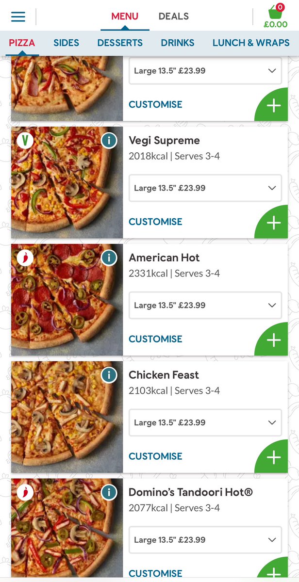 The biggest rip-off today that nobody talks about is Dominos. Fifty quid for two pizzas that probably cost less than a
pound each to make. 

And apart from that, they’re absolutely hideous, full of sugar and taste nothing like pizza.