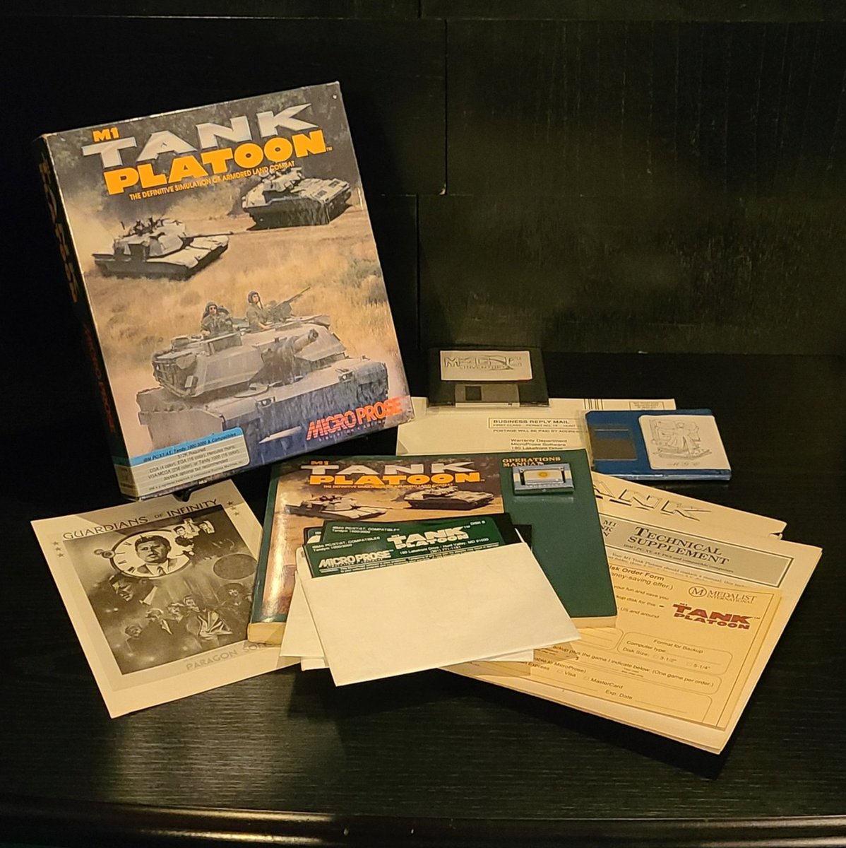mgc_inventory's tweet image. :videogame: ID_0957
M1 Tank Platoon (oct-1989)
Developer : MPS Labs
Publisher : MicroProse Software, Inc.
Ver : US - 5.25&quot; - PC

#microprose #m1tank #bigboxpcgames #tankplatoon #retrogames #mpslabs #bigbox #retrogames #bigboxgames #bigboxgamecollector #videogames
