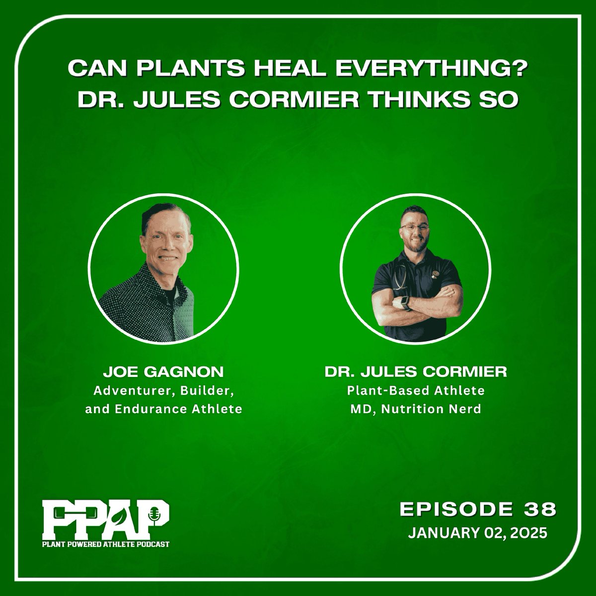 In Episode 38, releasing on January 2, 2025 Dr. Jules Cormier shares his journey of overcoming chronic illness, adopting a plant-based lifestyle, and excelling as a Ninja Warrior athlete.

#PlantPoweredAthlete #LifestyleMedicine #PlantBased #NinjaWarrior