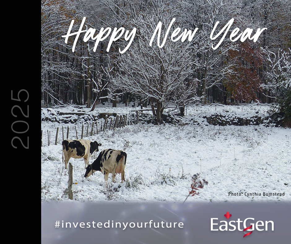 On behalf of EastGen, we hope that 2025 brings you moments of peace and reflection, along with the excitement and prosperity of a bountiful New Year filled with success, good health, and happiness on your farm.

#EastGen #investedinyourfuture #NewYear