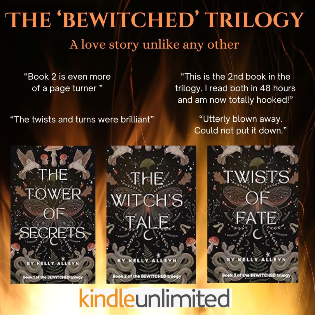Book 1 in Kelly Alleyn's Bewitched trilogy is an Amazon Kindle Monthly Deal. A love story unlike any other, 99p. amazon.co.uk/dp/B0C9VKGRVG