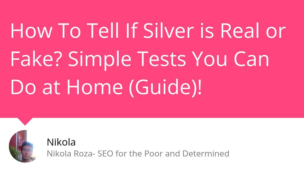 NikolaRoza's tweet photo. To perform this test you need to hold the silver object you're testing with a pair of metal tongs and apply flame from a lighter for about 10 to 15-16 seconds.
Read more 👉 https://t.co/0wA3HNgmeP
#silver #realsilver #fakesilver #nikolaroza https://t.co/jUpUPnXySZ