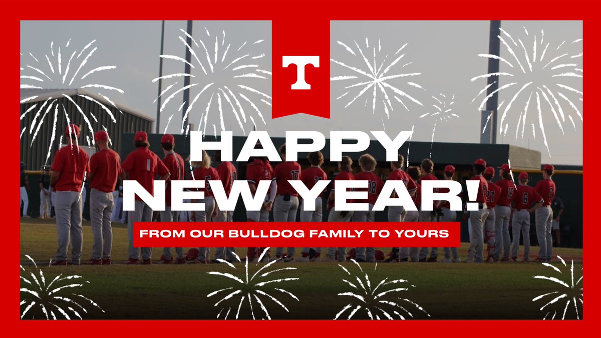 Happy New Year from our Bulldogs Baseball family to yours! Here’s to swinging for the fences and achieving your goals in 2025! 🔴⚪️ #BulldogsBaseball