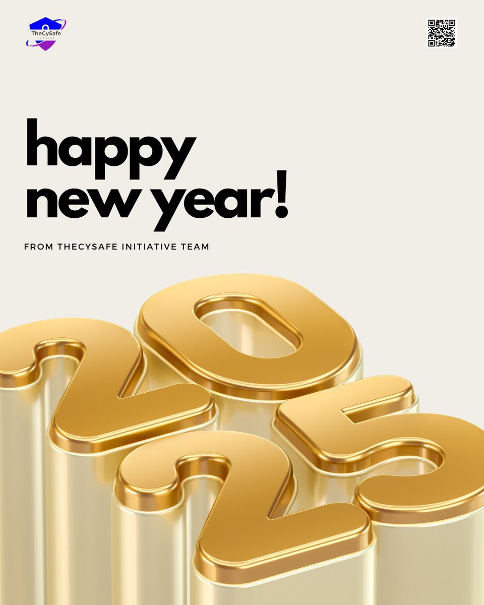 TheCySafe Initiative joins you in celebrating the start of a new year. 
May 2025 bring you renewed hope, joy, and prosperity. 

Happy New Year!🎊🎉