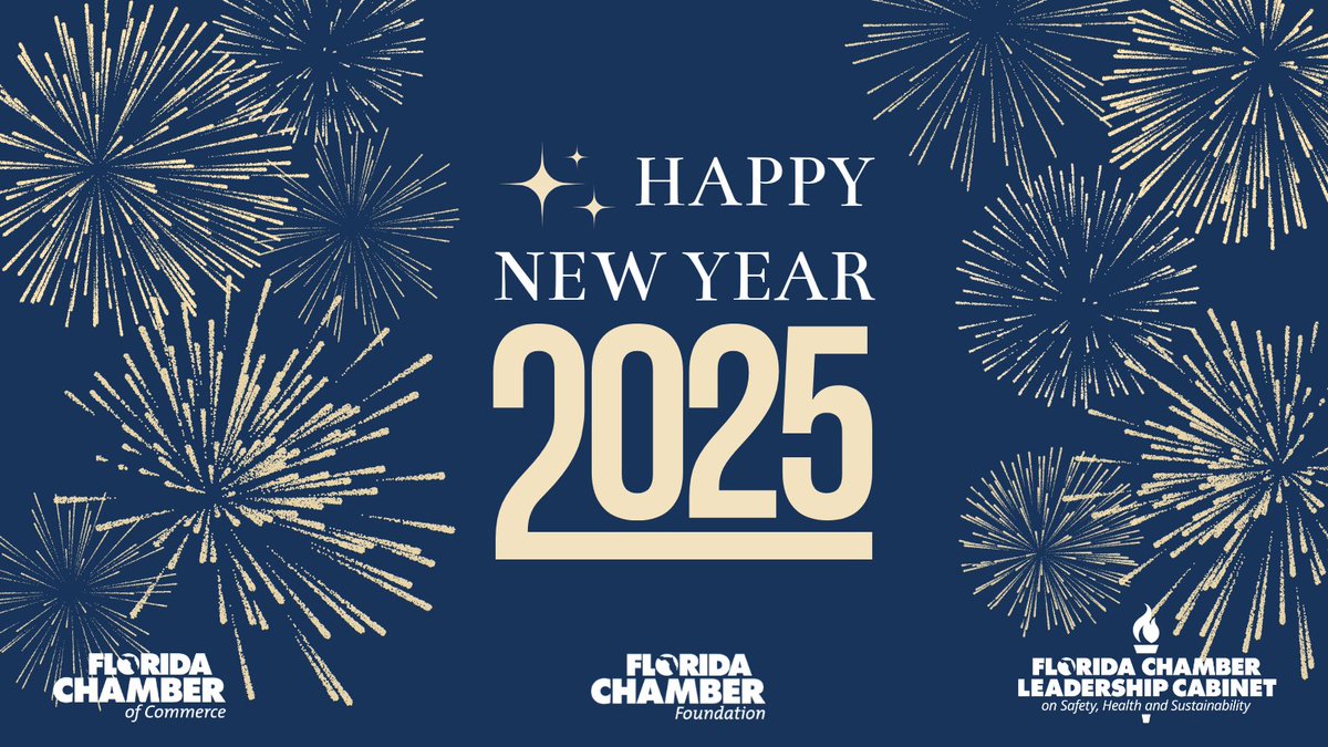 As we reflect on and celebrate a successful year of championing free enterprise, we thank the Florida business community for helping to secure Florida's future. We look forward to continuing the momentum into the New Year and wish you a prosperous #2025!