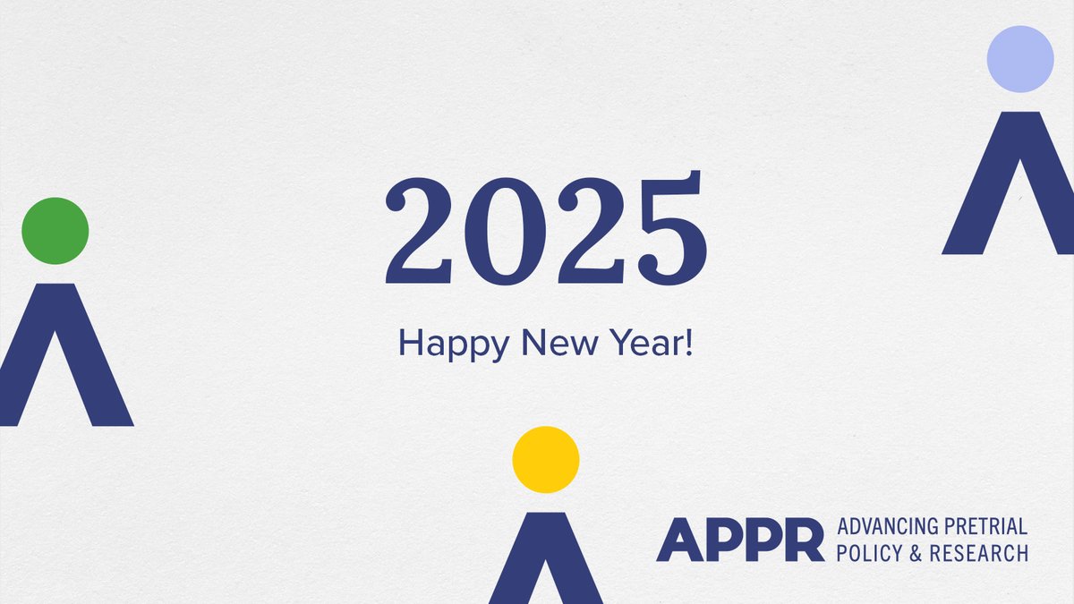 Advancing Pretrial Policy and Research (APPR) tweet media