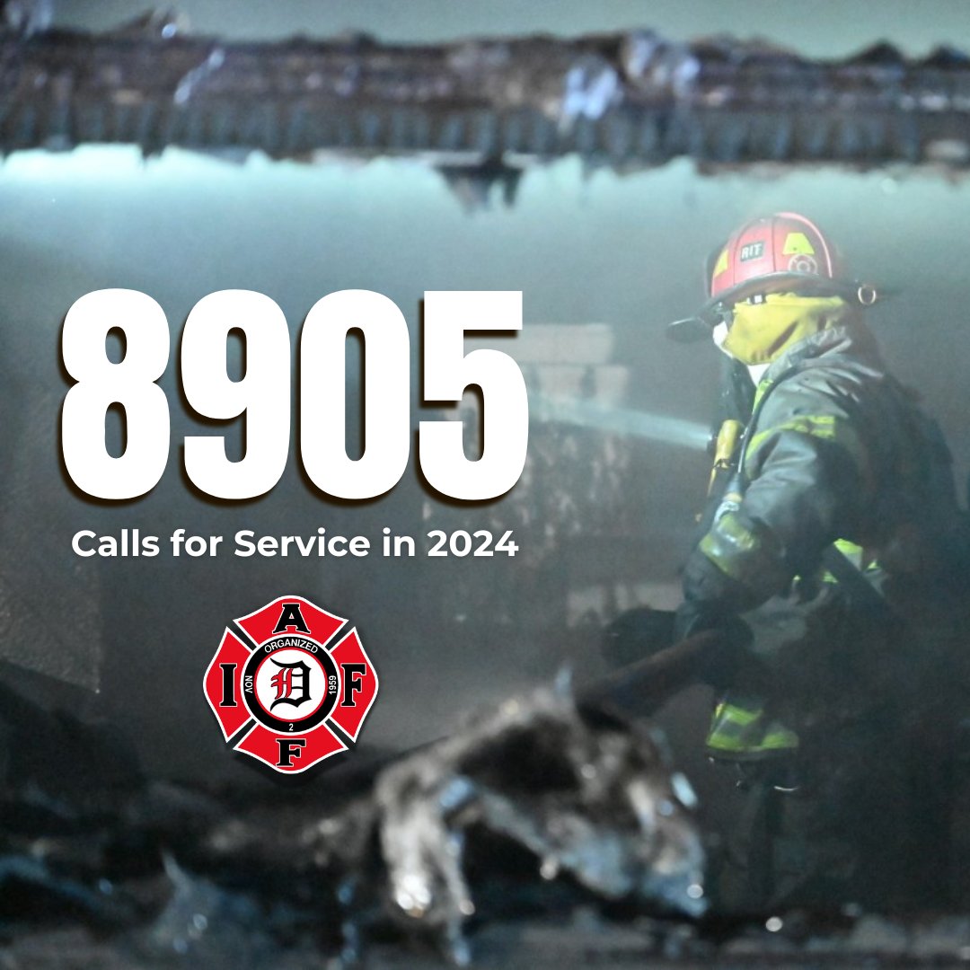 It was a busy year for your DHFD firefighters with 8905 calls for service. Slightly more than last year's total, this averages out to just over 24 emergency calls per day! Thank you to our firefighters for all your hard work throughout 2024.