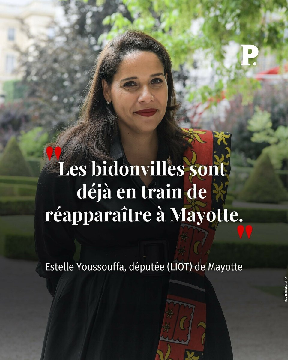 Si elle accueille positivement les mesures d’urgence annoncées par François Bayrou, l’élue mahoraise Estelle Youssouffa (<a href="/DeputeeEstelle/">Estelle Youssouffa Députée</a>) alerte sur des besoins bien plus importants à venir.

➡️ l.lepoint.fr/zY3
Par <a href="/VincentJAOUEN3/">Vincent Jaouen</a>