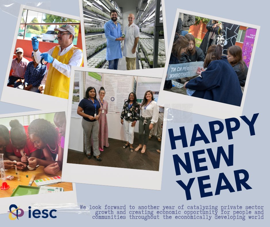 As we begin a new year, we're reflecting on IESC's impact in 2024. We started new programs in Albania and Senegal, among others, and continued creating economic opportunity throughout the economically developing world. We look forward to continuing this important work in 2025.